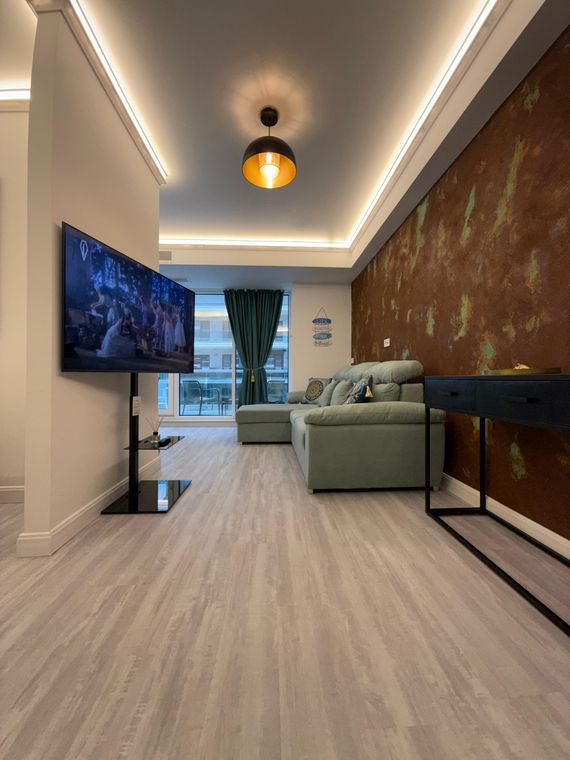 Apartament la 200 m de plajă Mamaia Nord – Alexander Studio White Titanic, living