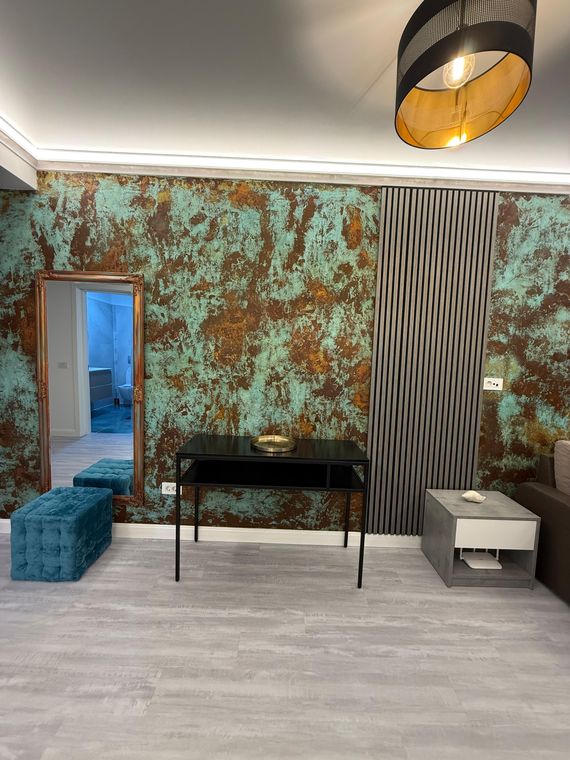 Cazare Mamaia Nord aproape de cluburi – Mirami Studio White Titanic, living