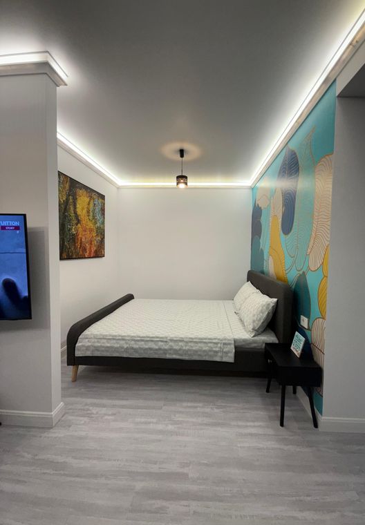 Cazare Mamaia Nord cu bucătărie – Mirami Studio White Titanic, dormitor