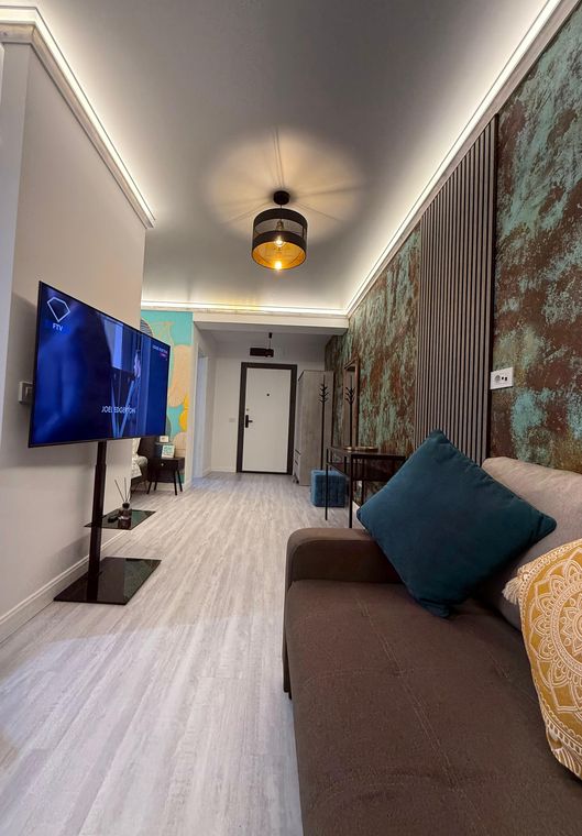 Cazare Mamaia Nord la 3 minute de plajă – Mirami Studio White Titanic, living