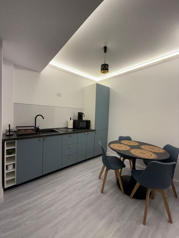Cazare regim hotelier Mamaia Nord – Mirami Studio White Titanic, bucătărie