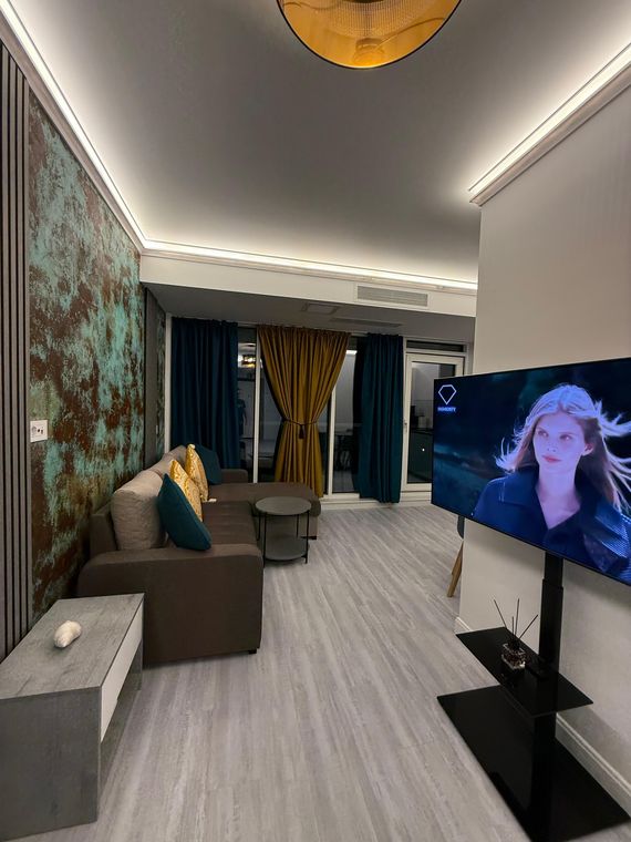 Cazare White Titanic Năvodari – Mirami Studio White Titanic, living